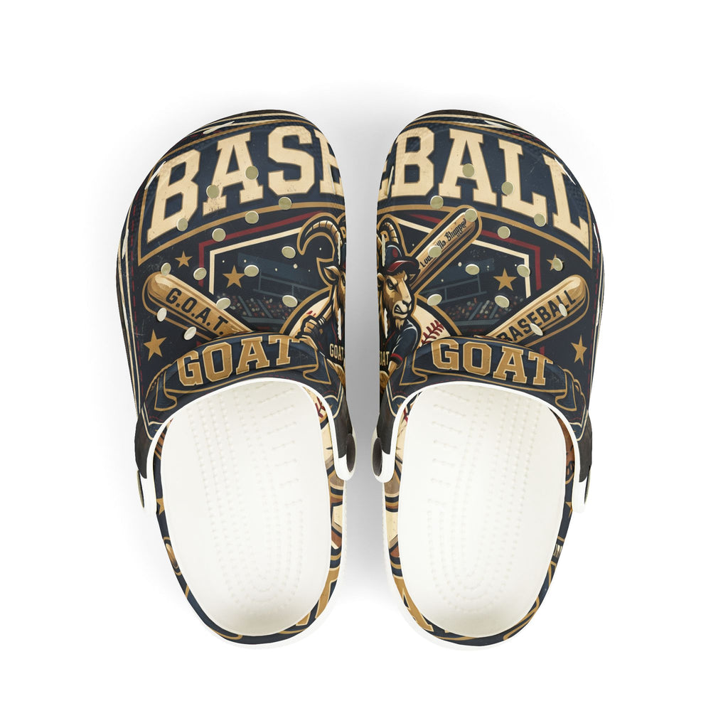 Kids Baseball GOAT EVA Clogs – Youth All-Over Print Sports Clogs