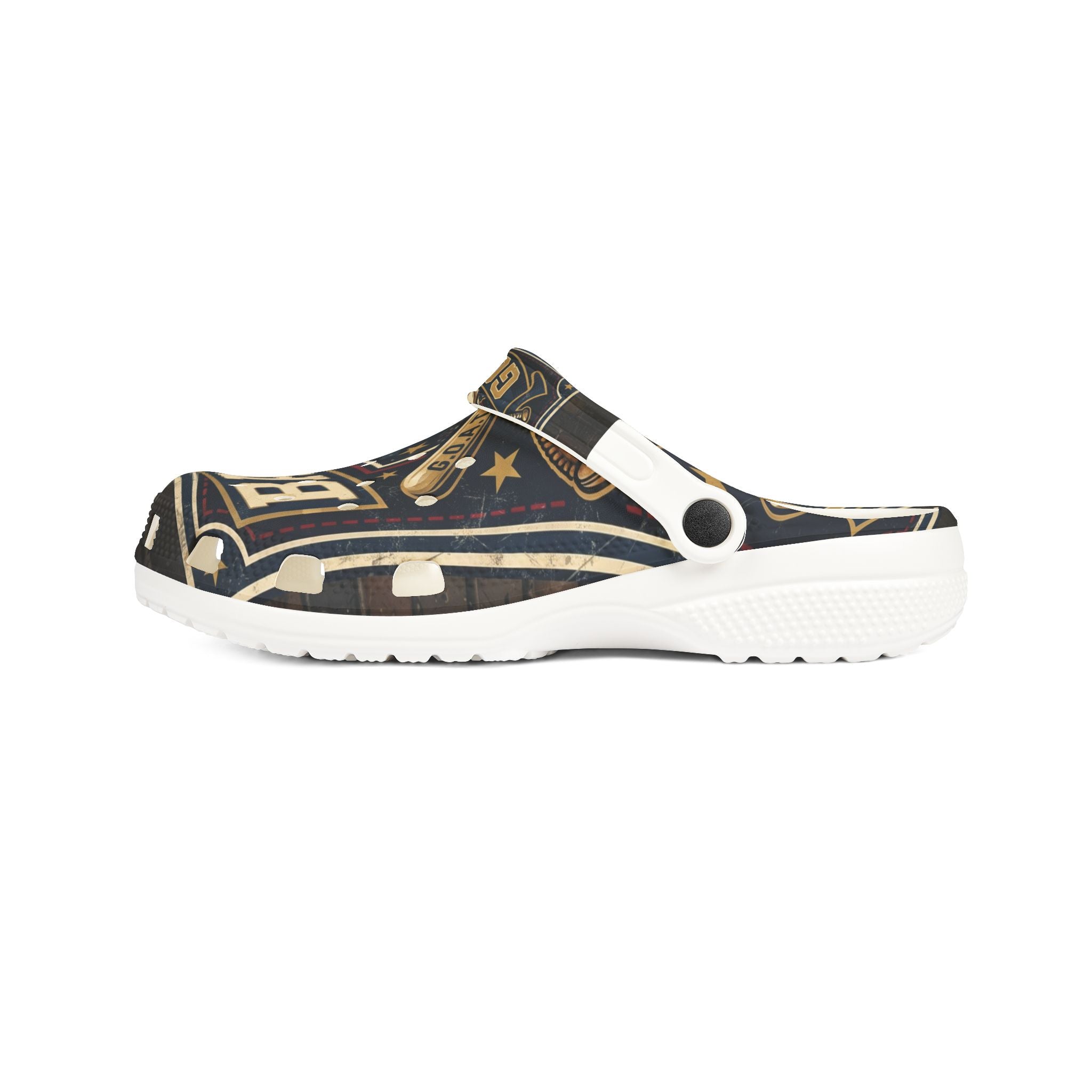 Teen/Adult Baseball GOAT EVA Foam Clogs — Casual Sport Slip-On Shoes