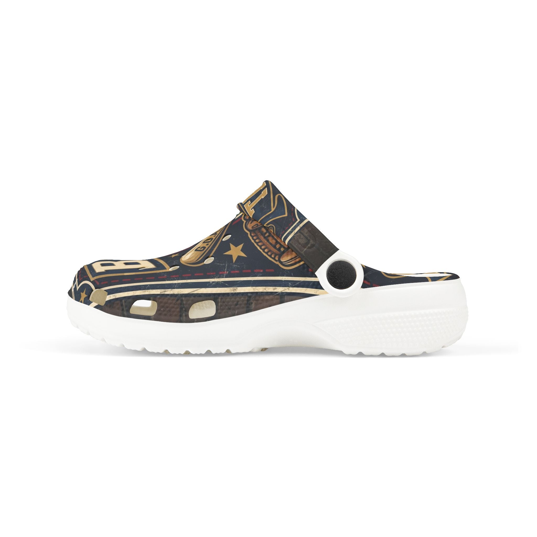 Kids Baseball GOAT EVA Clogs – Youth All-Over Print Sports Clogs