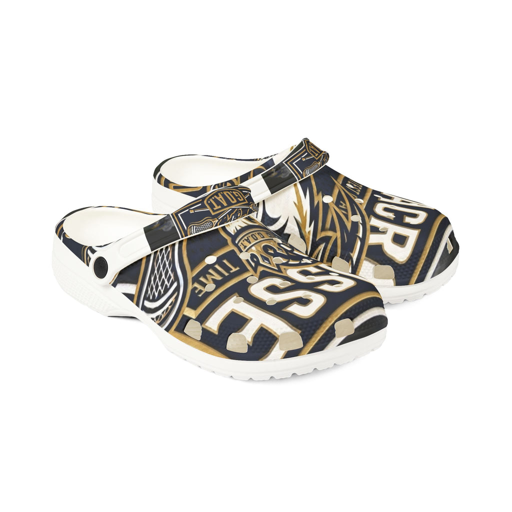 Teen/Adult Lacrosse GOAT EVA Foam Clogs — Team Graphic Slip-On Shoes