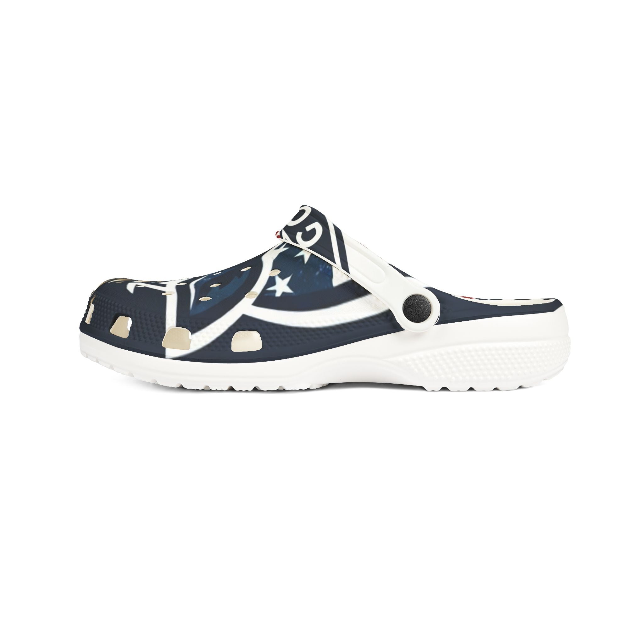 Teen/Adult USA G.O.A.T EVA Foam Clogs — Lightweight Patriotic Slip-Ons