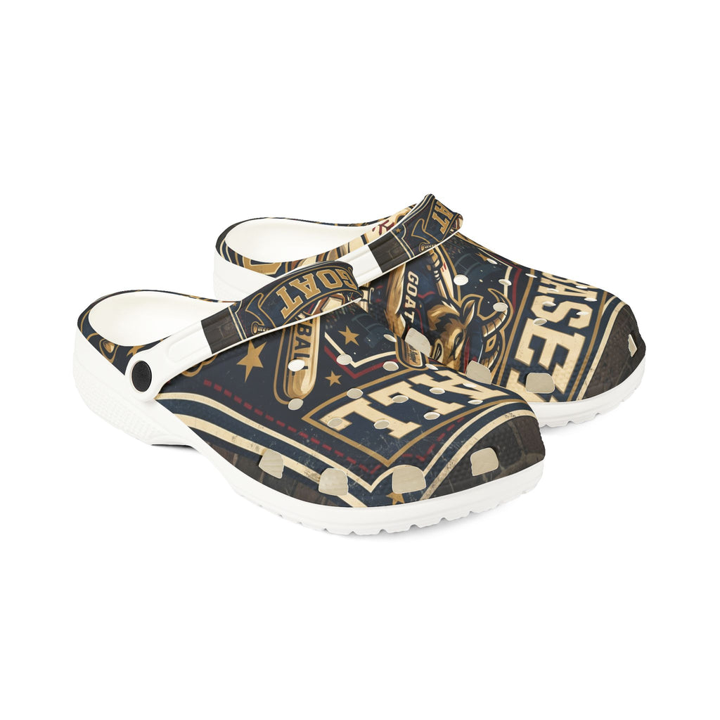 Teen/Adult Baseball GOAT EVA Foam Clogs — Casual Sport Slip-On Shoes