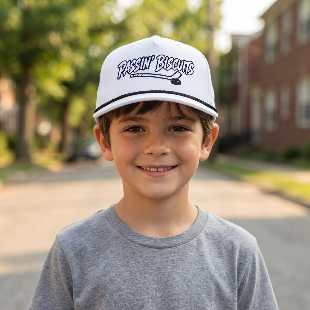 Passin' Biscuits Classic Rope Cap | Embroidered Hockey Slang Snapback
