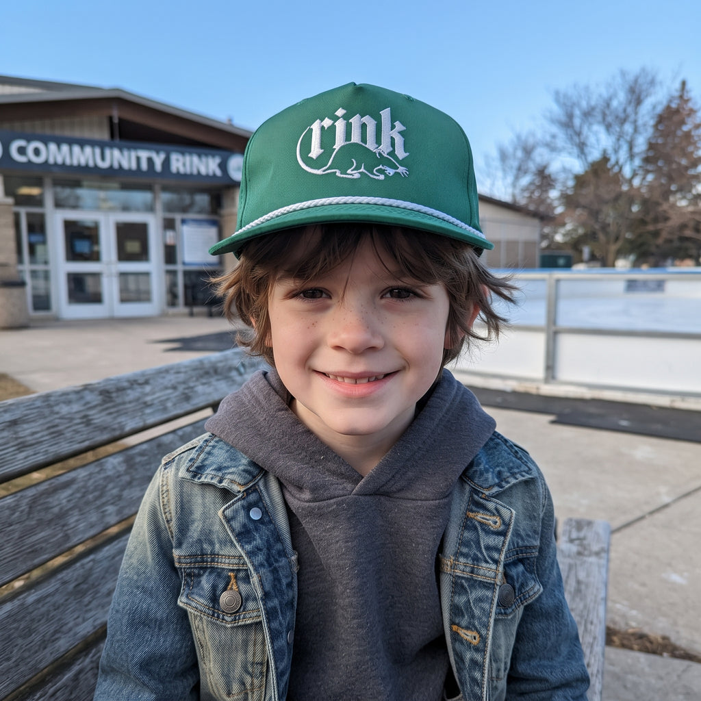 Rink Rat Classic Rope Cap | Embroidered Slang Hockey Snapback