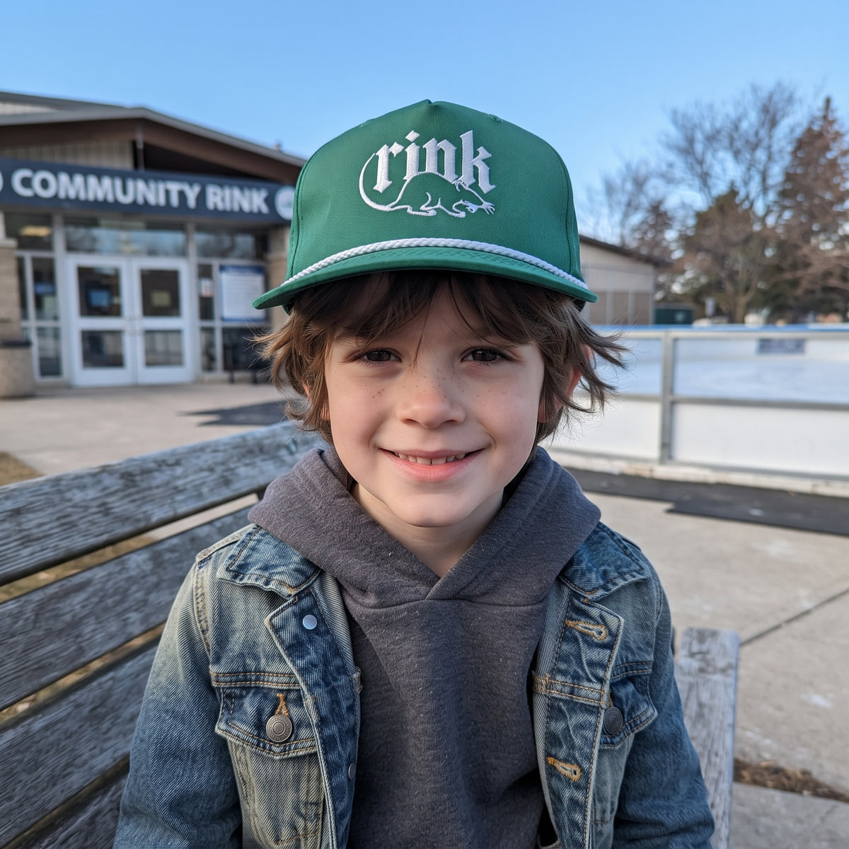 Rink Rat Classic Rope Cap | Embroidered Slang Hockey Snapback