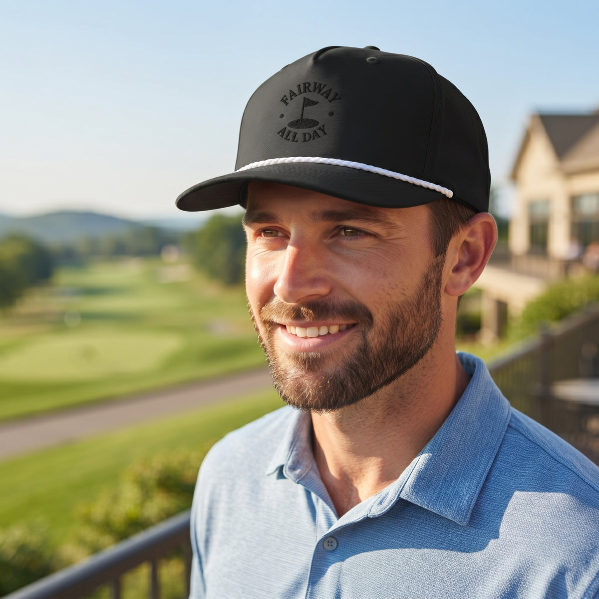 Fairway All Day Classic Rope Cap | Embroidered Golf Snapback