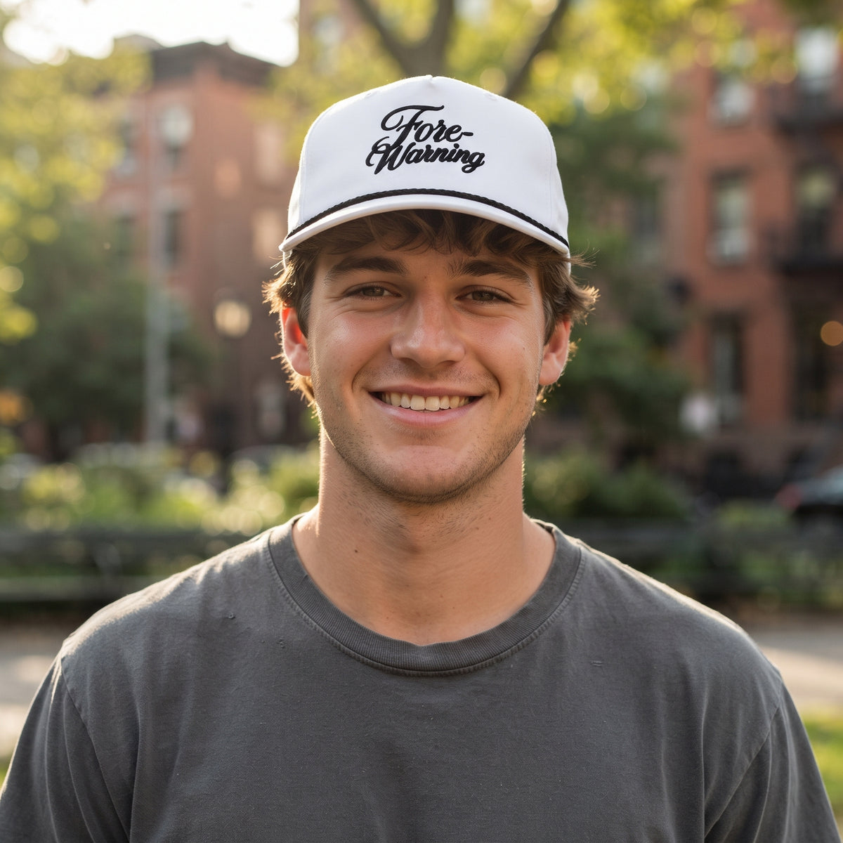 Fore-Warning Classic Rope Hat | Embroidered Funny Golf Snapback
