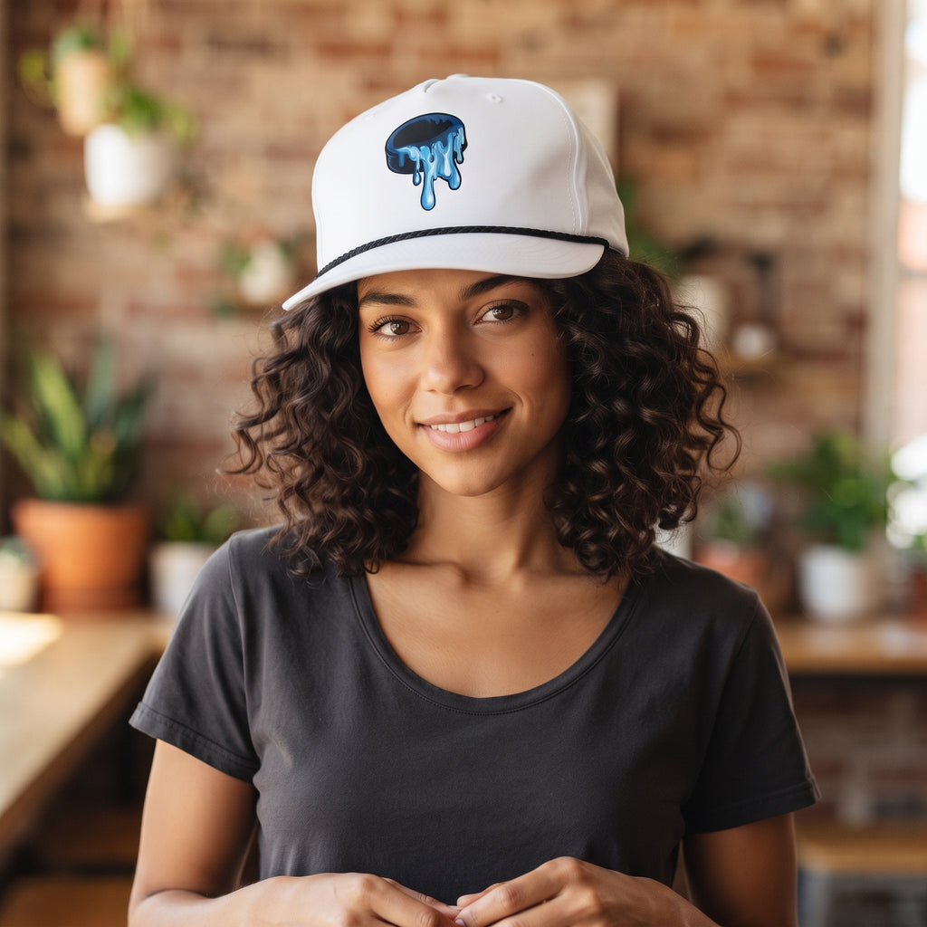 Drip Hockey Classic Rope Cap | Drip & Drench Retro Drippy Hockey Snapback