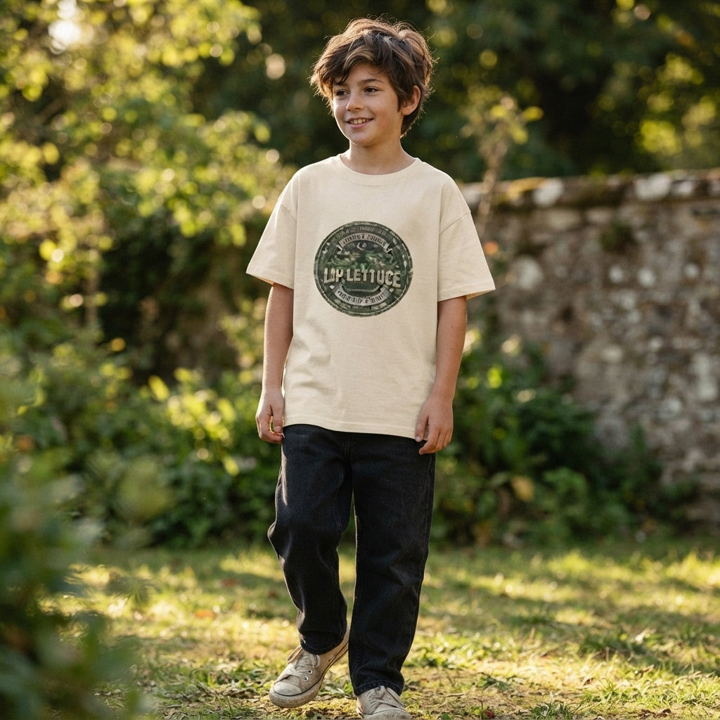 Youth "Lip Lettuce" Hockey Classic Tee |  Moustache Flow & Hockey Slang Kids Shirt