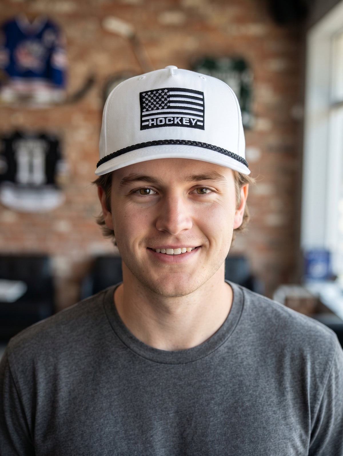 USA Hockey Flag Rope Hat | Rink Style Snapback