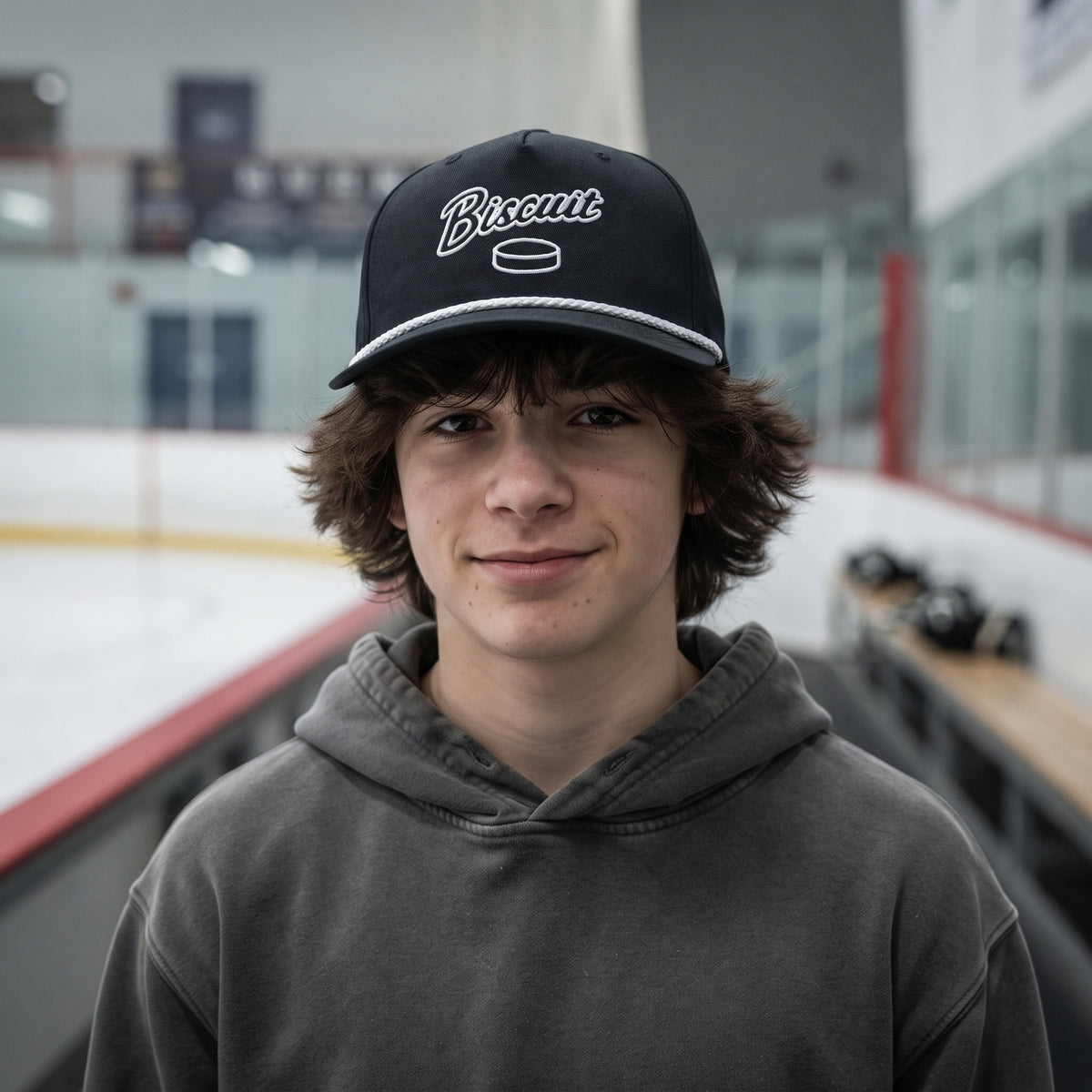 Biscuit Classic Rope Cap | Hockey Slang Embroidered Snapback Hat