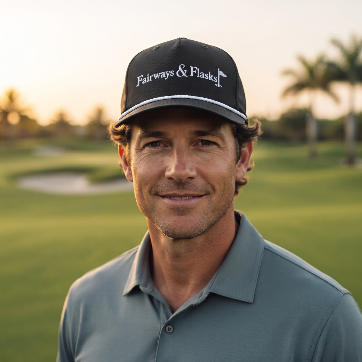 Fairway & Flasks Classic Rope Cap | Embroidered Funny Golf Snapback