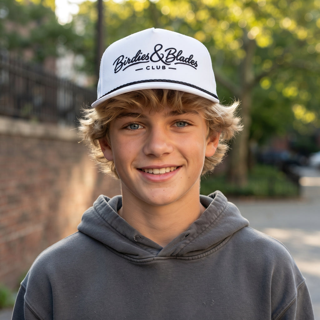 Birdies & Blades Club Classic Rope Cap | Embroidered Hockey & Golf Snapback
