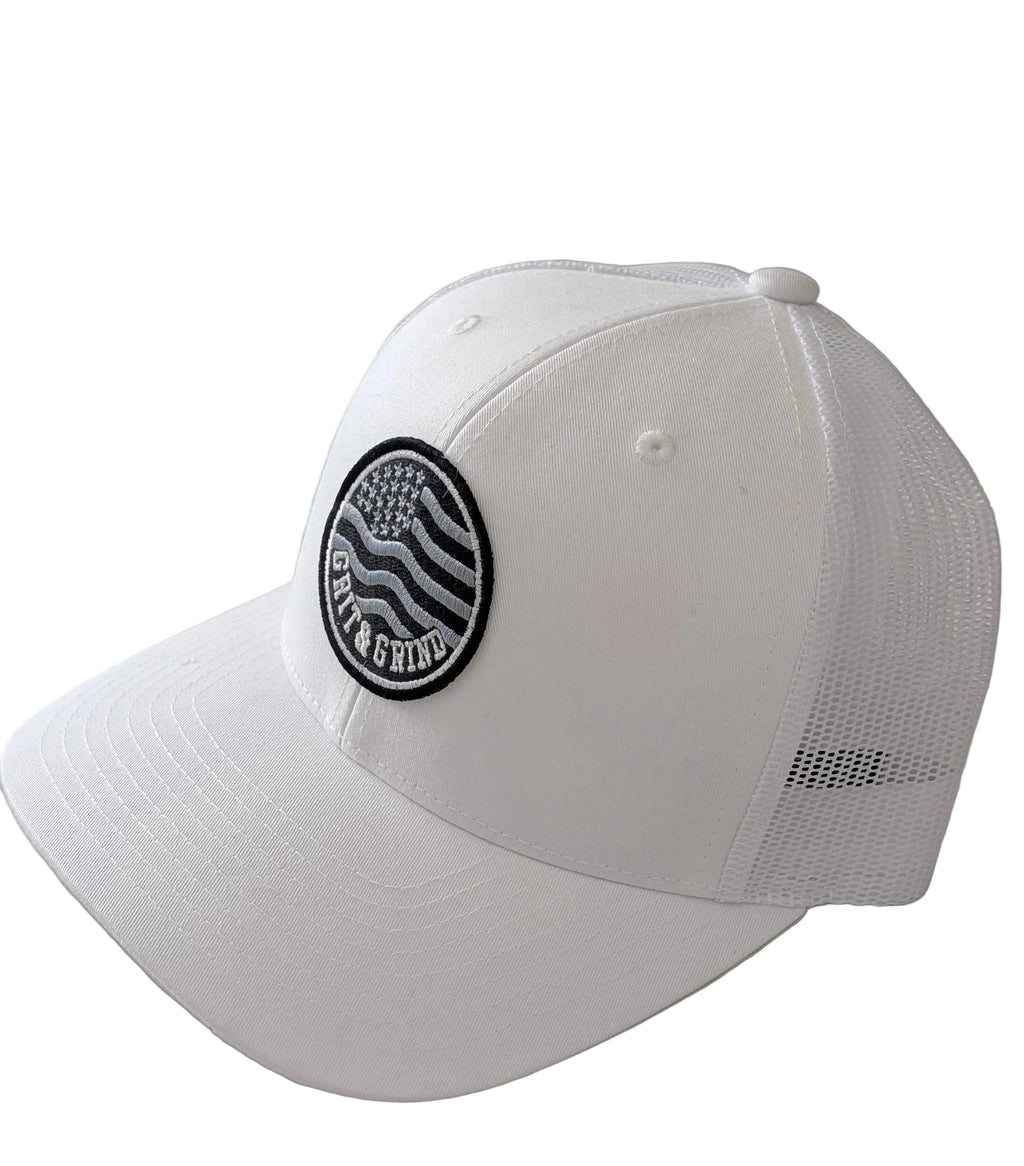 Grit & Grind Flag Patch Cap | American Flag Trucker Hat