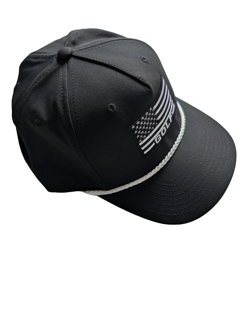 USA Flag Golf Patch Classic Rope Cap