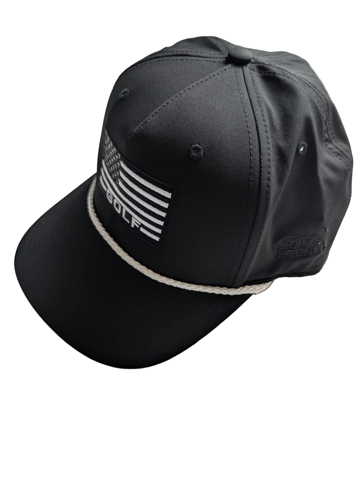 USA Flag Golf Patch Classic Rope Cap