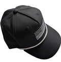 Classic Black & White Flag Rope Hat | Football Cap