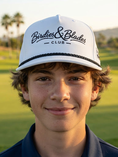 Birdies & Blades Classic Rope Cap | Hockey Golf Snapback Hat